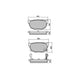 RDA PHANTOM CERAMIC BRAKE PAD SET NISSAN RDC325