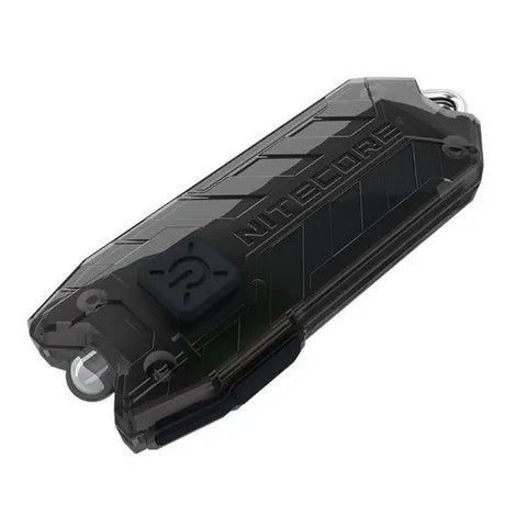 NITECORE TUBE V2 USB Rechargeable LED Keychain Flashlight â€“ Black, Compact EDC Light
