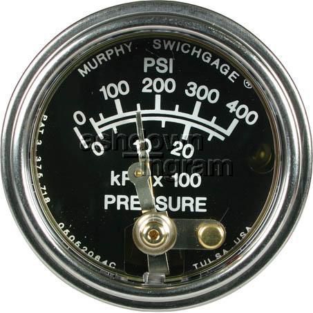 Murphy Pressure Gauge Mechanical (0 - 400 psi) 090520P400