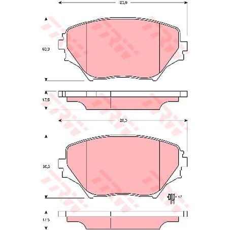 TRW DTEC Brake Pad Set (DB1432)