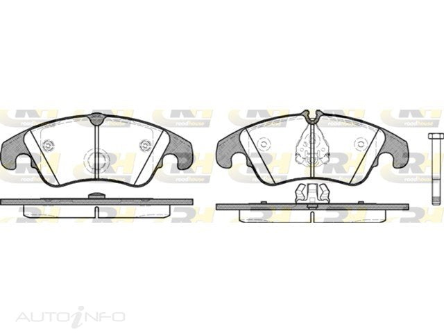D/PAD FR AUDI A4 A5 Q5 2007-ON 188mm x 73.1mm/ 73.6mm - RDB1304-10-RH