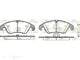 D/PAD FR AUDI A4 A5 Q5 2007-ON 188mm x 73.1mm/ 73.6mm - RDB1304-10-RH