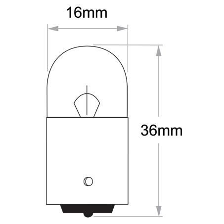 Narva R5W Bayonet BA15s Globe 24V 5W 471491
