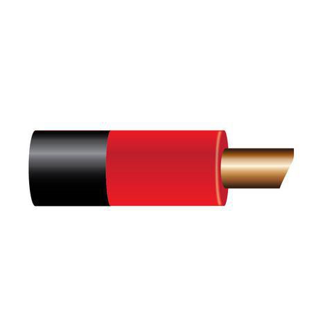 OEX 6mm Single Core Automotive Cable Red With Black Sheath 100M (NZ Ref.15