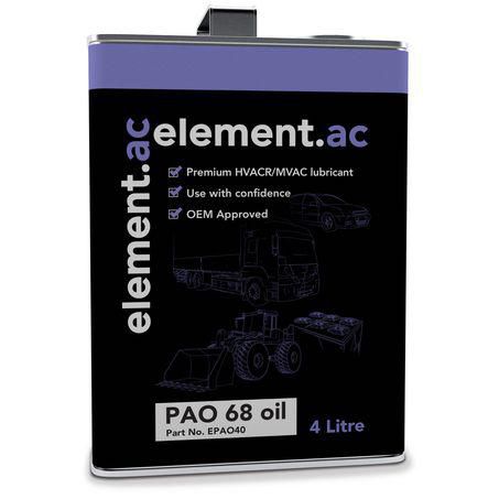 element.ac PAO 68 oil (Polyalphaolefin), 4 litre EPAO40