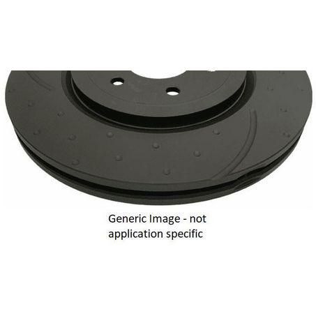 RDA TOYOTA LANDCRUISER HILUX SLOTTED & DIMPLED FRONT BRAKE ROTOR RDA8083D