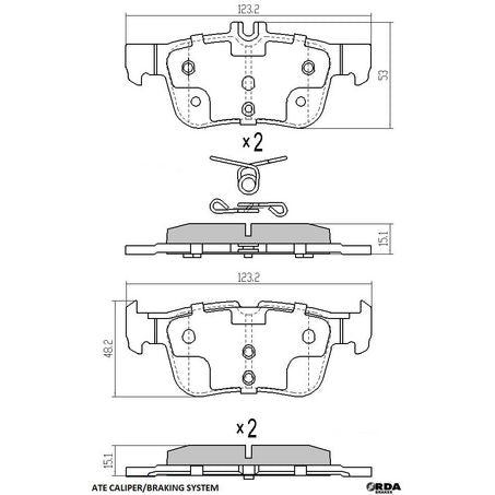RDA Brakes Extreme Heavy Duty Brake Pad Set RDX2407SM