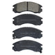 RDA GP MAX LOW METALLIC BRAKE PAD SET MITSUBISHI PEUGEOT 4007 RDB1223
