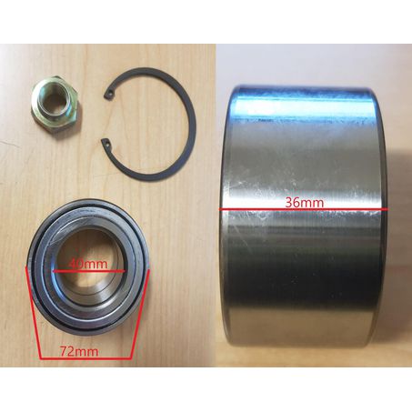 SAS AUTO PARTS SUZUKI SWIFT 07 FRONT WHEEL BEARI WB600