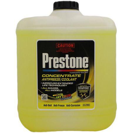 Prestone Concentrated Antifreeze Coolant 20L Yellow AFP20E