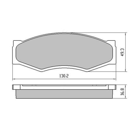 PROSELECT FRONT DISK BRAKE PADS - NISSAN NAVARA D21 CERAMIC 85-93