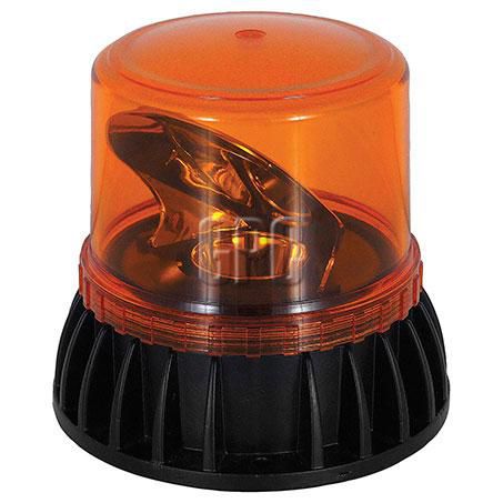 ECCO LED Beacon Amber Rotating Reflector 12-24V Die Cast Alloy 3 Bolt Fix 142mm x 148mm SAE Class 1 IP67 Cyclone EB7630A