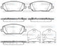 WOKING FRONT BRAKE PADS HYUNDAI KIA 148.8*59.7*19.8 - P16833.02