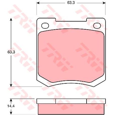 TRW Brake Pad Set (DB535)