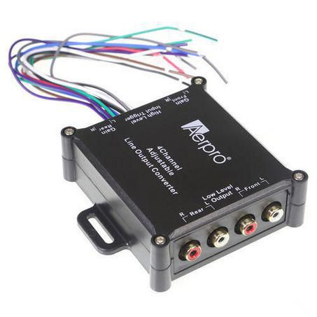 Aerpro 4 Channel Hi/Lo Audio Level Converter AP3044A
