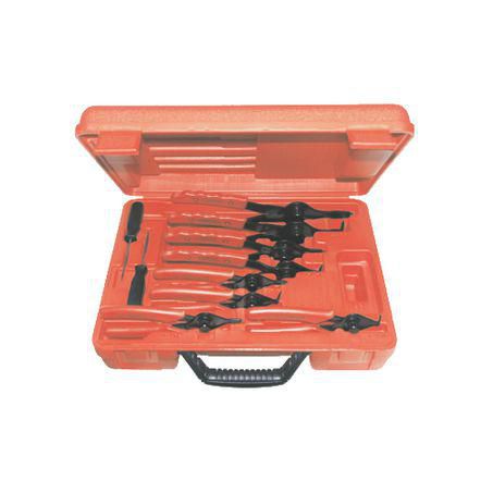 T & E TOOLS T&E Tools Internal/External Circlip Plier Set 11pc 125