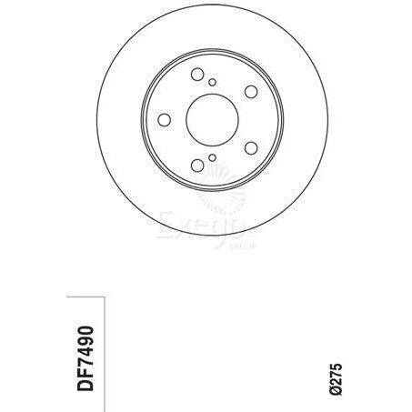 TRW Disc Brake Rotor 275.1mm x 26 Min