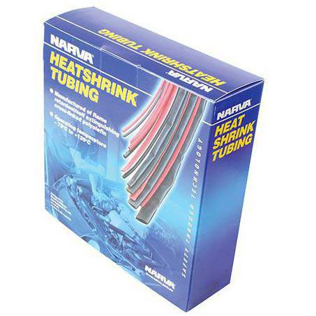 Narva HEAT SHRINK STANDARD BLACK ID: 3.2MM LENGTH: 20M