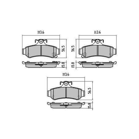 RDA PHANTOM CERAMIC BRAKE PAD SET TOYOTA AURION AVALON CAMRY RDC1475