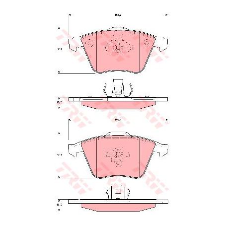 TRW Brake Pad Set (DB2176)