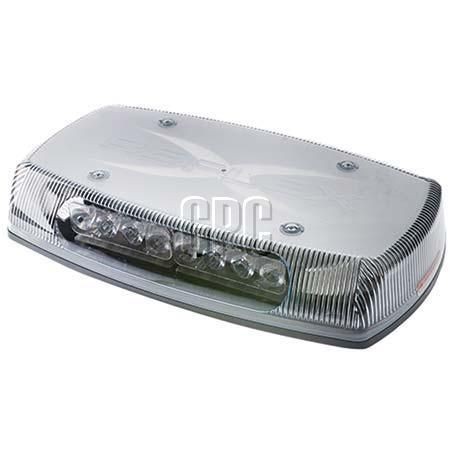 Ecco LED Mini Bar Amber 12-24V Low Profile 4 Bolt Fix Clear Lens 5590CA