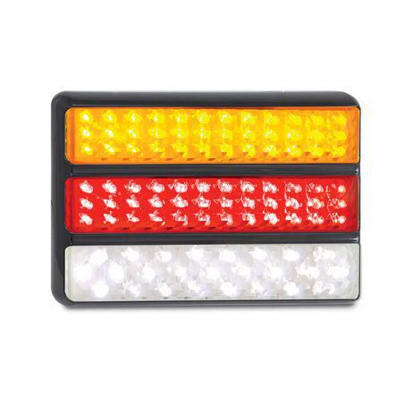 LED AUTO LAMPS Multi Volt Stop/Tail/Indicator/Reverse Lamp 97 LEDs With Black Bracket