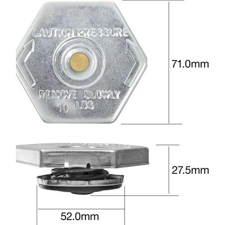 TRIDON NON RECOVERY RADIATOR CAP - (TRC5)