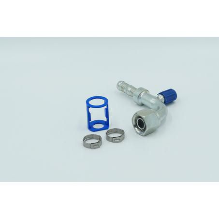 Burgaflex Steel Fitting # 10 FOR - Reduced Burgaclip #10 90° With R134a Port SCX1323-3