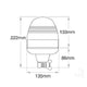 Hella 24V Halogen Beacon Amber Flexible Pole Mount 1731