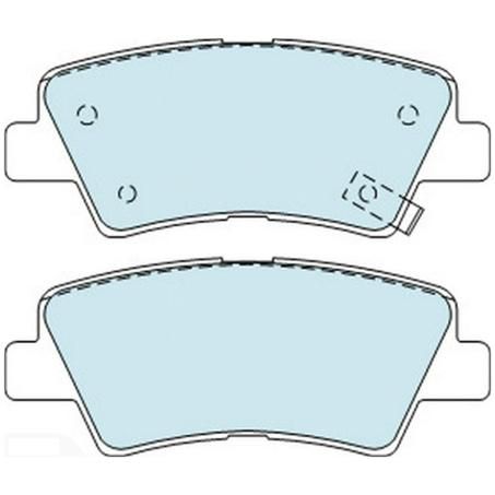 REAR DISC BRAKE PADS - KIA OPTIMA SOUL CERAMIC 09- DB2088F