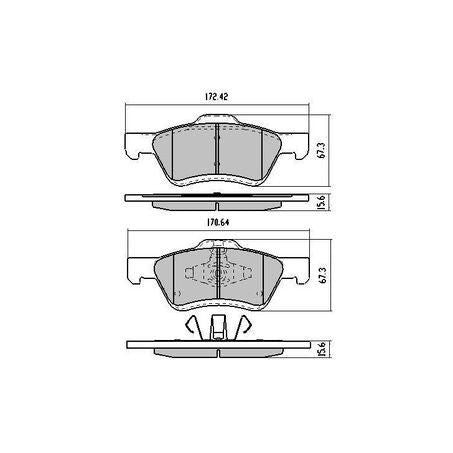 RDA PHANTOM CERAMIC BRAKE PAD SET FORD ESCAPE MAZDA TRIBUTE RDC1938
