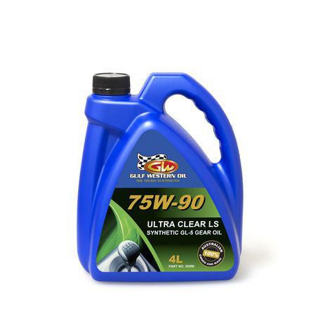 Gulf Western ULTRA CLEAR SYNTHETIC LS 75W90 GL5 4L 30456