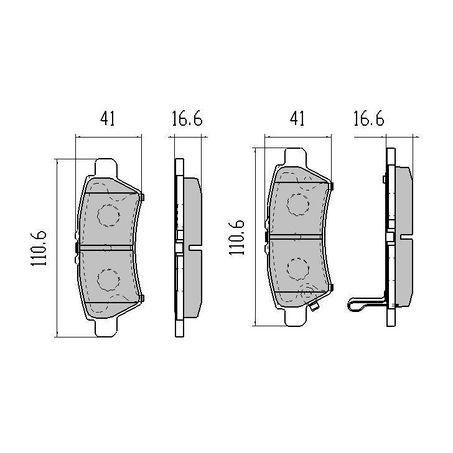RDA PHANTOM CERAMIC BRAKE PAD SET NISSAN ELGRAND NAVARA PATHFINDER RDC1990