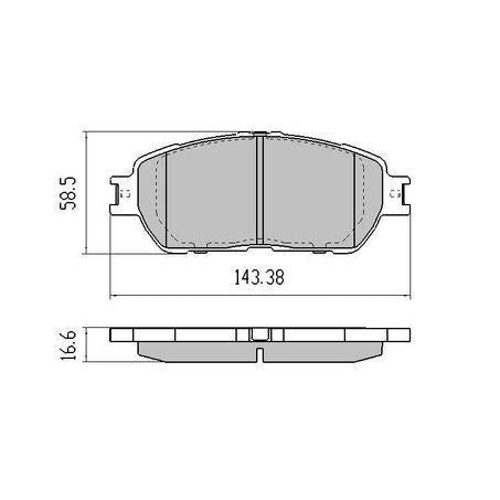 RDA PHANTOM CERAMIC BRAKE PAD SET LEXUS ES300 MCV30R 3.0L 1MZ-FE RDC1519