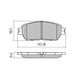 RDA PHANTOM CERAMIC BRAKE PAD SET LEXUS ES300 MCV30R 3.0L 1MZ-FE RDC1519