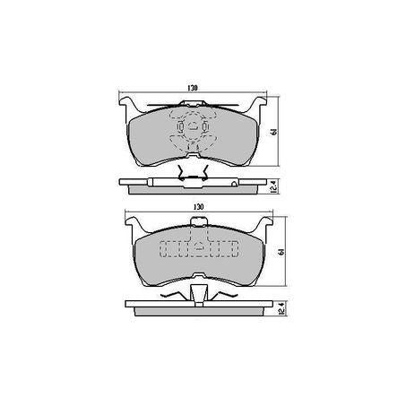 RDA PHANTOM CERAMIC BRAKE PAD SET FORD RDC1109
