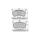 RDA PHANTOM CERAMIC BRAKE PAD SET FORD RDC1109
