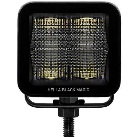 Hella Black Magic 3.2 inch LED Cube - Flood Beam 1FA 358 176-841