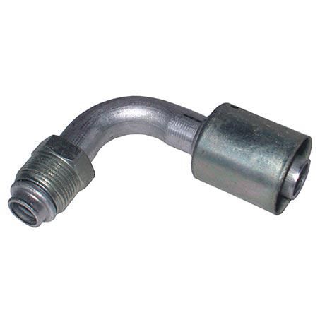 Atco Aluminium Fitting # 10 MOR - Beadlock Step Up #12 90° BLX1427