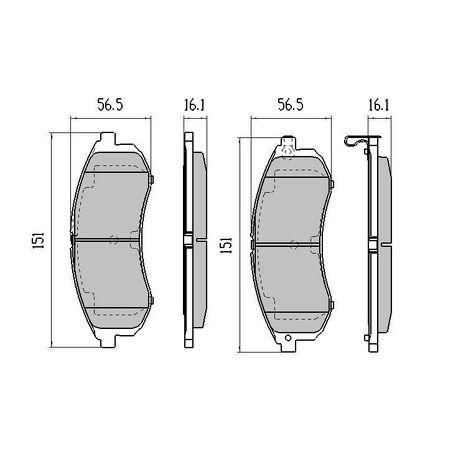 RDA PHANTOM CERAMIC BRAKE PAD SET MITSUBISHI L200 TRITON RDC2002
