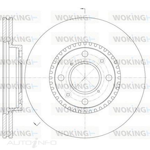 BRAKE DISC FRONT SUZUKI 252mm D61002.10