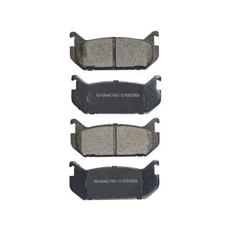 RDA GP MAX LOW METALLIC BRAKE PAD SET FORD MAZDA RDB1254