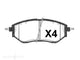WOKING FRONT BRAKE PAD SET SUBARU LEGACY OUTBACK 03> - P10373.02