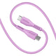 MICRODIA FruityWire Liquid Silicon USB-C to USB-C Cable â€“ 1.3m PD100W, Lavender