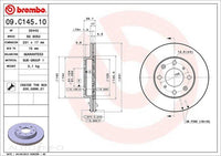 D/ROTOR FR HON JAZZ CITY LOGO 230*17*15 VENT 4STUD 61id 39HT - 09.C145.10