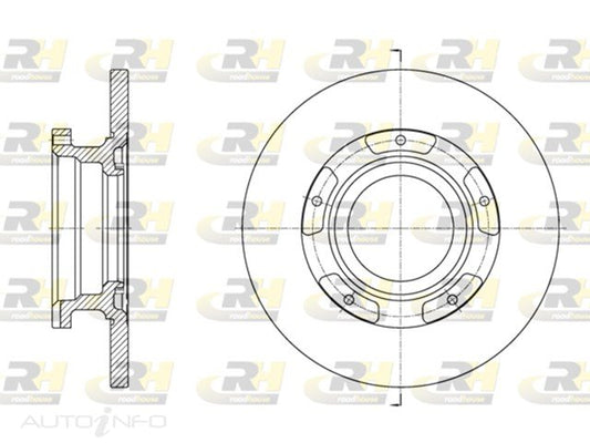 D/ROTOR RR FORD TRANSIT 2012>288*16*13 68.8HT 93.05id 5STUD - DR9918S-RH