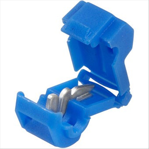 Narva Crimp Terminal Wire Tap Connector Blue Cable Size 4mm Vinyl 50 Pce