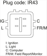 OEX ALTERNATOR 12V 130A DENSO STYLE DXA4054