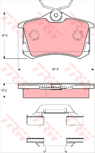 TRW Brake Pad Set
