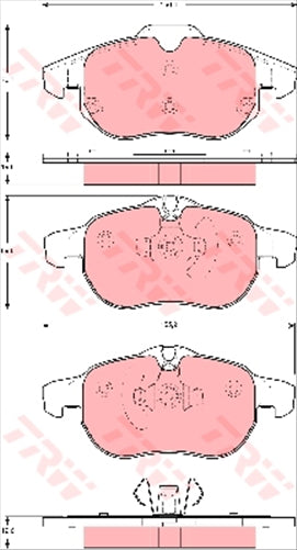 TRW Brake Pad Set (DB1664)